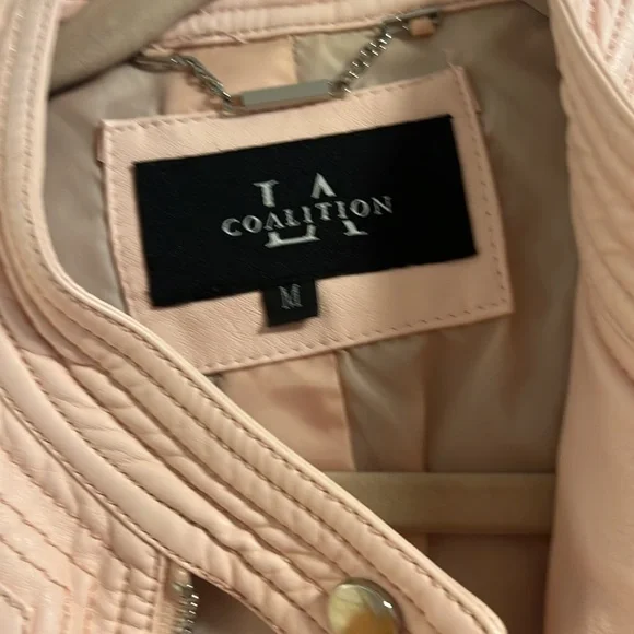 Pink Pleather Jacket - Picture 2 of 4